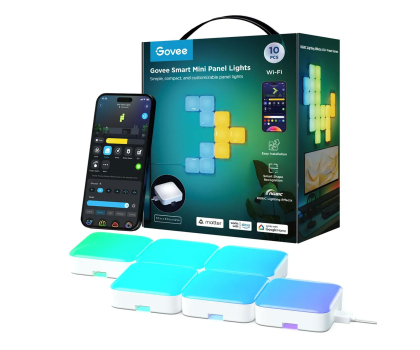 Inteligentna lampa Govee Govee H8069 Smart Mini Panel Lights (10 pack) Oświetlenie LE